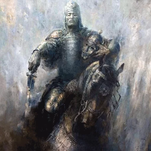 statue painting horse