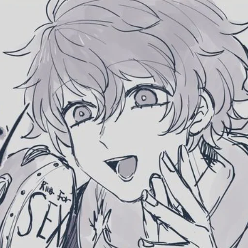 аниме эскиз иллюстрация