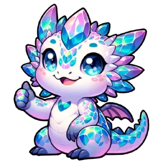 Стикер Дракоша Твинкл @anyavate - 1