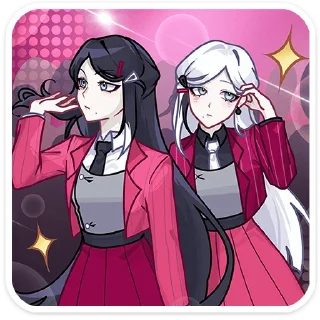 Sticker Близняшки Ви и Кейт  @TgSticker - 5