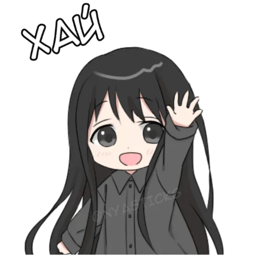 Аниме тян @anime_Stickerr - 