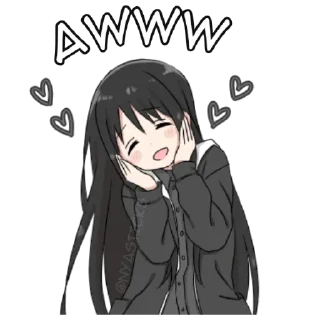Sticker Аниме тян @anime_Stickerr - 8