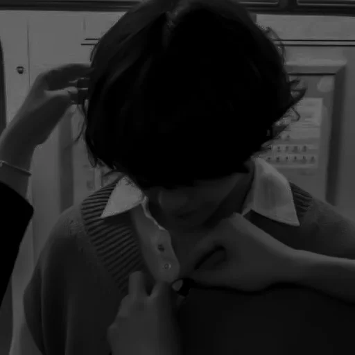 person black and white clothing