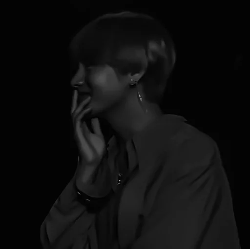 person human face black and white