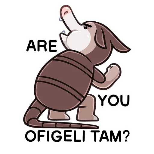 Sticker tyomathearmadillo_vk - 1