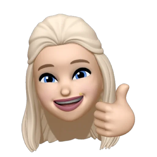 cartoon smile figurine