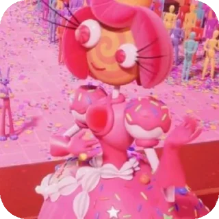 розовый торт на день рождения мультфильм