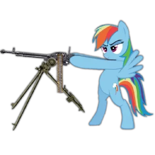 Стикер Поняшки з пушками @ukrbrony - 0
