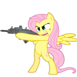 Стикер Поняшки з пушками @ukrbrony - 2