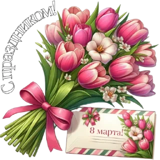 Sticker 8 марта - 2