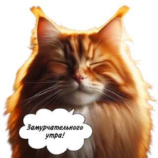 Sticker Рыжие коты 👉 @umamari - 0