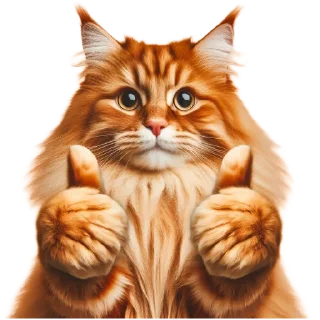 Sticker Рыжие коты 👉 @umamari - 3