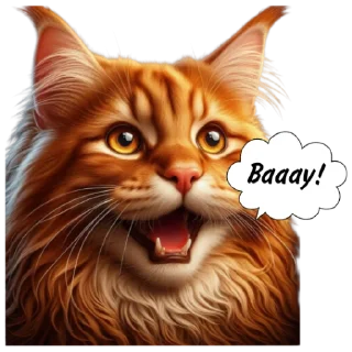 Sticker Рыжие коты 👉 @umamari - 8