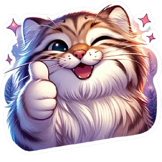 Sticker Манул от @umamari - 0