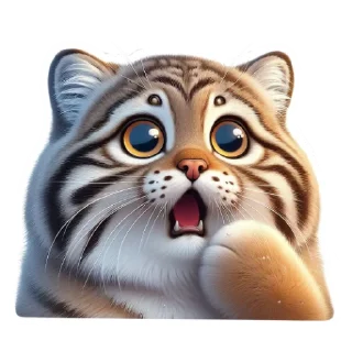 Sticker Манул от @umamari - 1