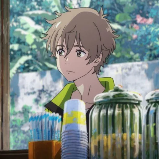 cartoon human face anime