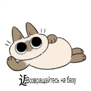 Sticker 『 Воздушный бой cat 』 @unabe - 0
