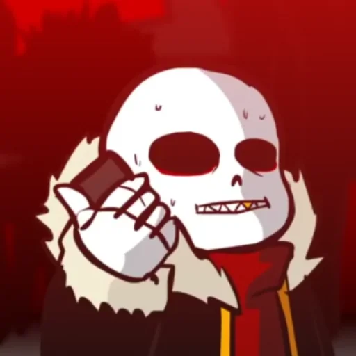Fell!Sans by : @Undertale_Stickers - 