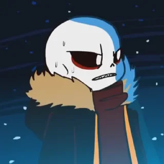 Sticker Fell!Sans by : @Undertale_Stickers - 6