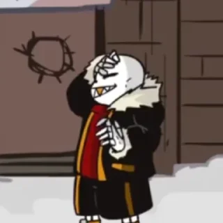 Sticker Fell!Sans by : @Undertale_Stickers - 0