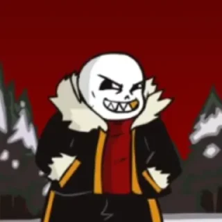 Sticker Fell!Sans by : @Undertale_Stickers - 3