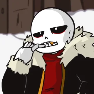 Sticker Fell!Sans by : @Undertale_Stickers - 1