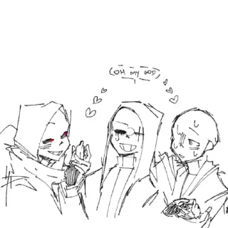 Sticker UndertalePrikolShip - 6