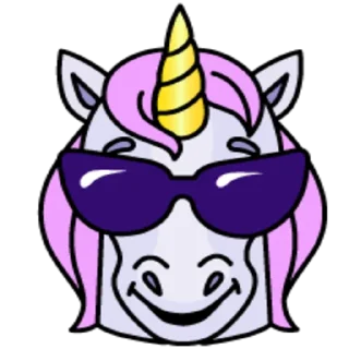 Sticker smile_unicorn @Sanjar1950 - 3