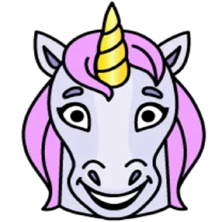 Sticker smile_unicorn @Sanjar1950 - 6