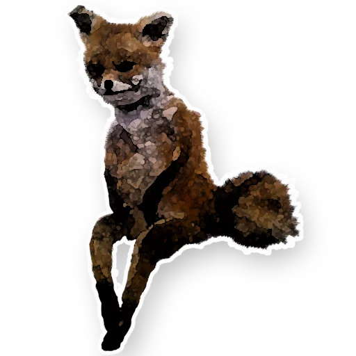 Sticker uporoty_fox - 1
