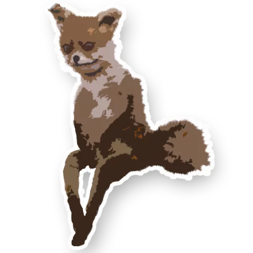 Sticker uporoty_fox - 1