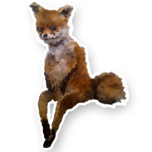 Sticker uporoty_fox - 1