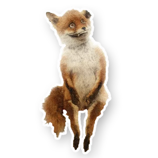 Sticker uporoty_fox - 1
