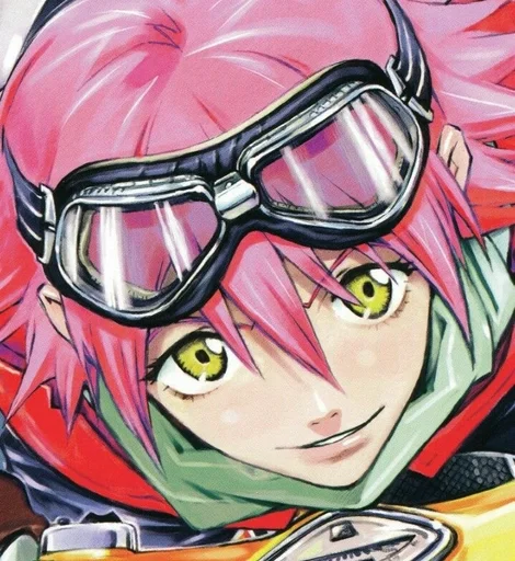 аниме человеческое лицо очки