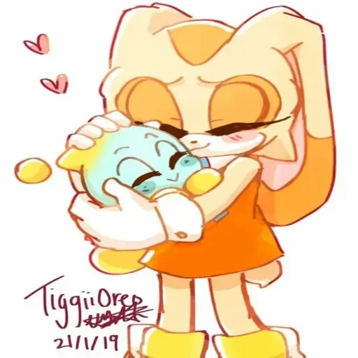 Best friends 💙🧡 by @EmojiRy_Bot - 