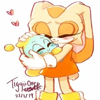 Стикер Best friends 💙🧡 by @EmojiRy_Bot - 2