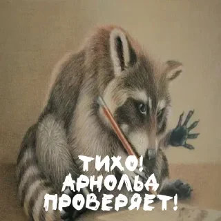 Sticker Енотик- Арнольдик 💋 by @DuoSticker_bot - 7