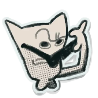 Стикер Ушастик @anime4_arts - 10