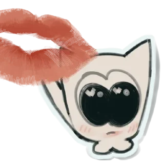 Стикер Ушастик @anime4_arts - 1