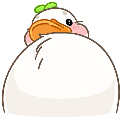 Утошка без надписей @stickers_vk - 