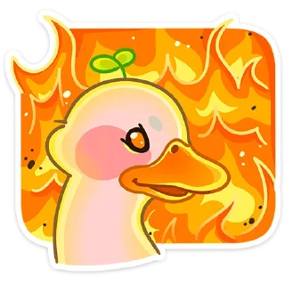 Стикер Утошка без надписей @stickers_vk - 2