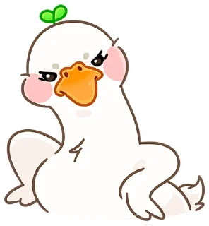 Стикер Утошка без надписей @stickers_vk - 3