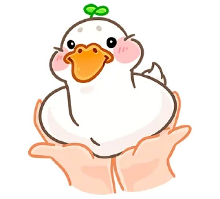 Стикер Утошка без надписей @stickers_vk - 4