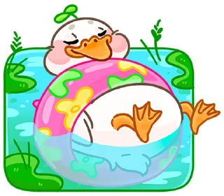 Стикер Утошка без надписей @stickers_vk - 8