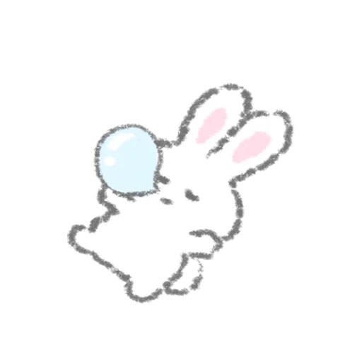 мультфильм эскиз кролик