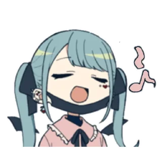Sticker Vampire Miku (@OTOIRO in line) - 6