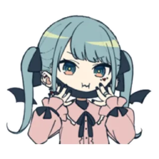 Sticker Vampire Miku (@OTOIRO in line) - 4