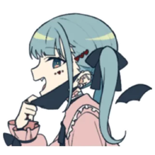 Sticker Vampire Miku (@OTOIRO in line) - 2