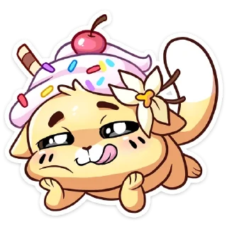 Стикер Ванилька без надписей @stickers_vk - 8