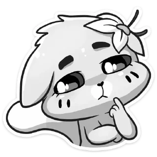 Стикер Ванилька Серая @tgsticker @UUWW44 - 8